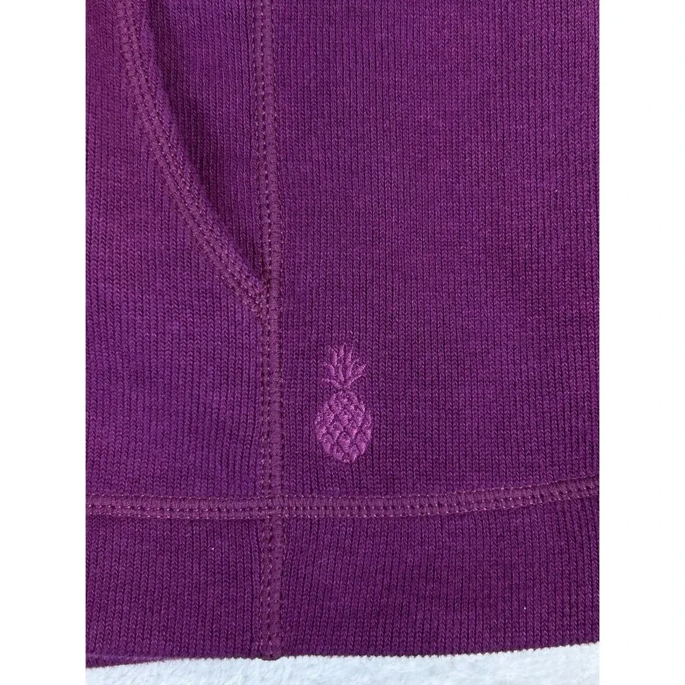 Tommy Bahama Aruba Full Zip Sweatshirt Jacket Purple‎ Size Large Pineapple Logo